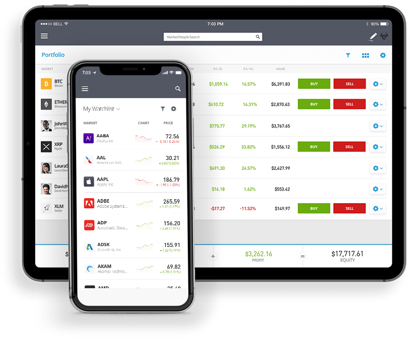 The Etoro Online Trading Platform And Mobile App