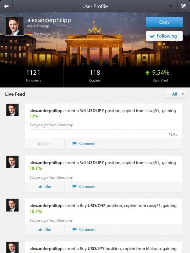 User feed