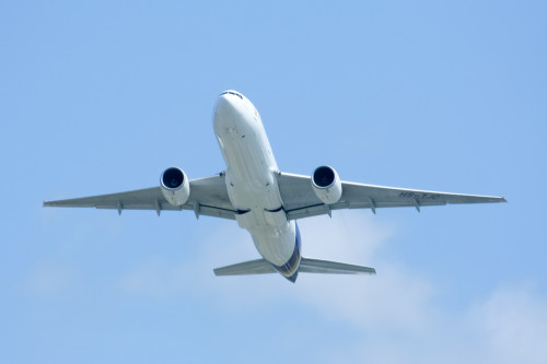 Boeing plane taking off