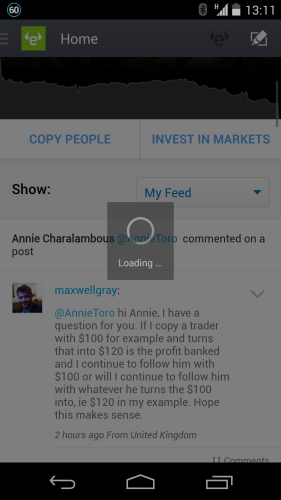 Neues Etoro Openbook Fur Android Teilen Und Verlinkte Benachrichtigungen Senden Etoro