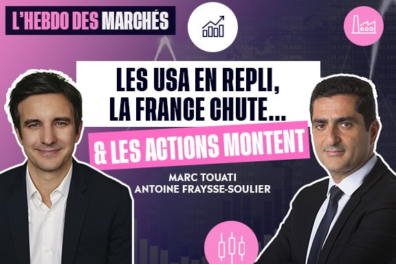 Les USA en repli, la France chute… & les actions montent