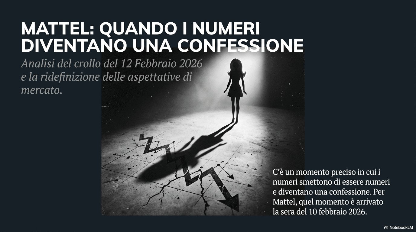 Mattel: quando i numeri diventano una confessione. Analisi del crollo (-24%) e il confronto con Pop Mart